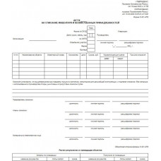 421-АПК. Акт на списание инвентаря и хозяйственных принадлежностей